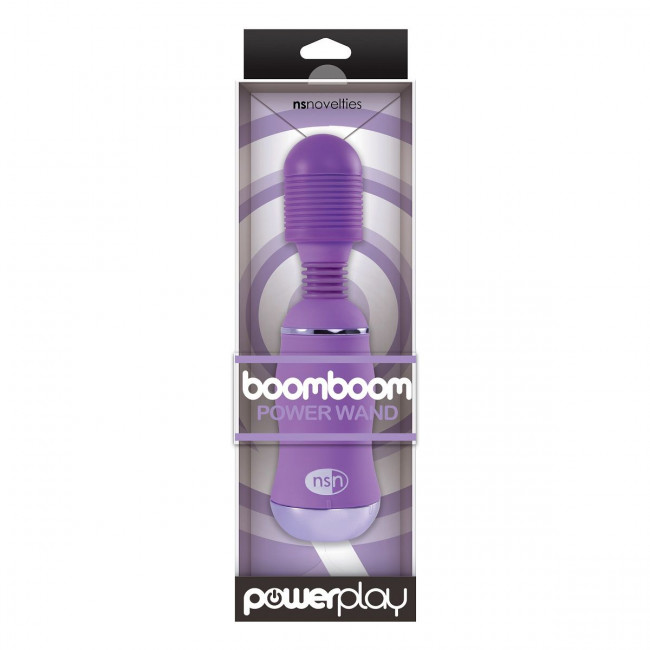 Фиолетовый вибромассажер с усиленной вибрацией BoomBoom Power Wand, NS Novelties Фиолетовый вибромассажер с усиленной вибрацией BoomBoom Power Wand, NS Novelties