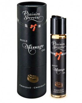Массажное масло с ароматом шоколада Huile de Massage Gourmande Chocolat - 59 мл., Plaisir Secret Массажное масло с ароматом шоколада Huile de Massage Gourmande Chocolat - 59 мл., Plaisir Secret