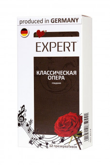 Гладкие презервативы Expert "Классическая опера" - 12 шт., Expert
