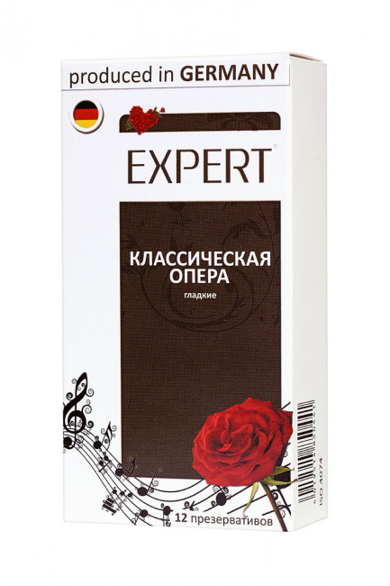 Гладкие презервативы Expert "Классическая опера" - 12 шт., Expert