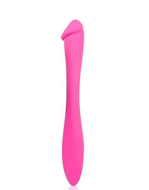 Розовый двусторонний стимулятор Cosmo - 22,5 см., Bior toys Розовый двусторонний стимулятор Cosmo - 22,5 см., Bior toys