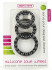 Чёрные эрекционные кольца Silicone Love Wheel 3 sizes с пупырышками (3 шт.), Shots Media BV