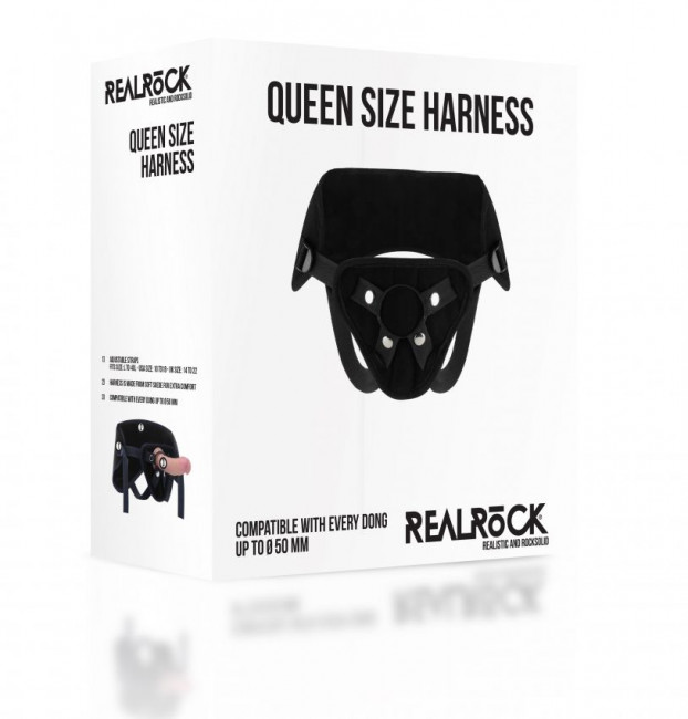 Трусики большого размера для фиксации насадок кольцом Queen Size Harness, Shots Media BV Трусики большого размера для фиксации насадок кольцом Queen Size Harness, Shots Media BV
