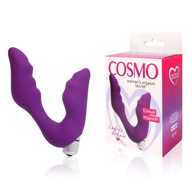 Фиолетовый вибромассажер Сosmo - 12,7 см., Bior toys Фиолетовый вибромассажер Сosmo - 12,7 см., Bior toys