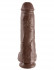 Коричневый фалоимитатор-гигант на присоске 11" Cock with Balls - 28 см., Pipedream Коричневый фалоимитатор-гигант на присоске 11" Cock with Balls - 28 см., Pipedream