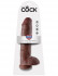Коричневый фалоимитатор-гигант на присоске 11" Cock with Balls - 28 см., Pipedream Коричневый фалоимитатор-гигант на присоске 11" Cock with Balls - 28 см., Pipedream