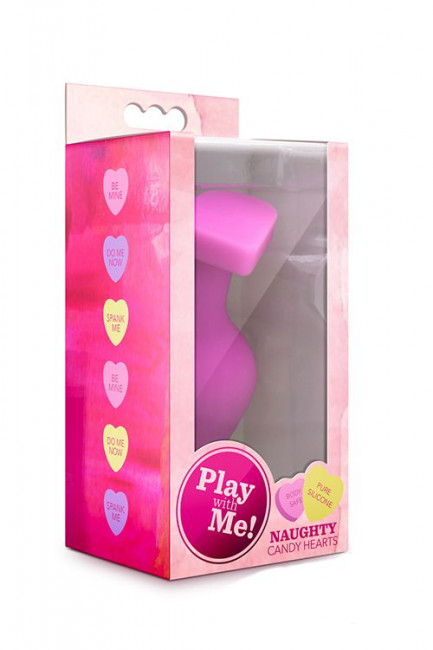 Розовая анальная пробка с основанием-сердечком CANDY HEART BE MINE - 8 см. Розовая анальная пробка с основанием-сердечком CANDY HEART BE MINE - 8 см.