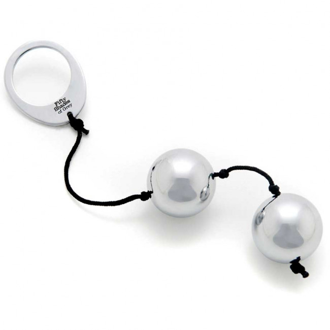 Тяжелые металлические вагинальные шарики Silver Metal Ben Wa Balls, Fifty Shades of Grey