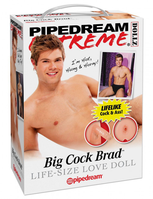 Надувная секс-кукла с фаллосом PDX Dollz Big Cock Brad, Pipedream Надувная секс-кукла с фаллосом PDX Dollz Big Cock Brad, Pipedream