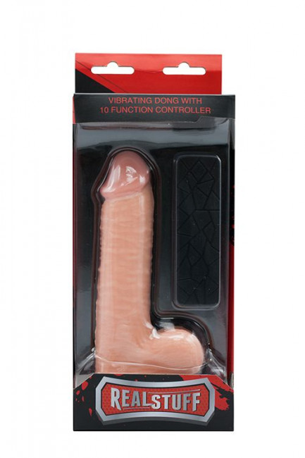 Телесный вибратор-реалистик на присоске REALSTUFF 6.5INCH DONG - 17 см., Dream Toys
