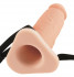 Телесный полый фаллоимитатор на ремешках Silicone Hollow Extension - 22,5 см., Pipedream Телесный полый фаллоимитатор на ремешках Silicone Hollow Extension - 22,5 см., Pipedream