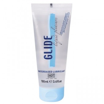 Интимная смазка на водной основе Glide - 100 мл., HOT