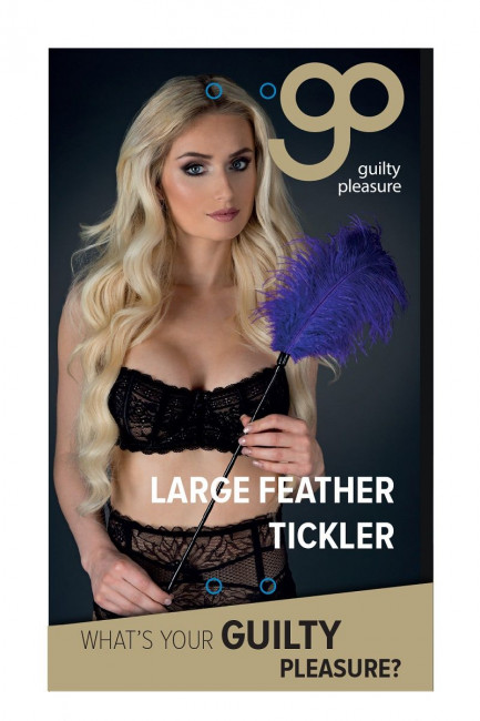 Стек с большим фиолетовым пером Large Feather Tickler - 65 см., Blush Novelties Стек с большим фиолетовым пером Large Feather Tickler - 65 см., Blush Novelties
