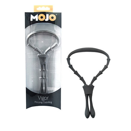 Черное эрекционное кольцо-лассо Mojo Vigor, Seven Creations Черное эрекционное кольцо-лассо Mojo Vigor, Seven Creations