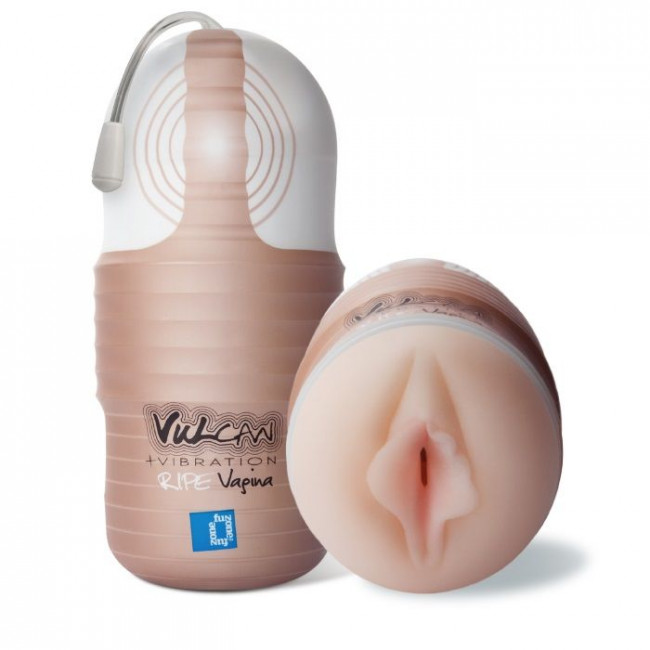 Мастурбатор-вагина с вибрацией Vulcan Love Skin Masturbator Ripe Vagina Vibe, Topco Sales Мастурбатор-вагина с вибрацией Vulcan Love Skin Masturbator Ripe Vagina Vibe, Topco Sales