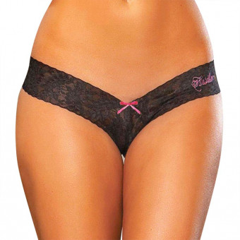 Кружевные трусики-тонг, Hustler Lingerie