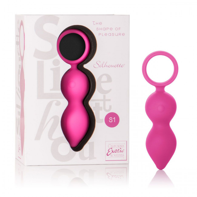 Розовый анальный вибромассажер Silhouette S1 - 9 см., California Exotic Novelties