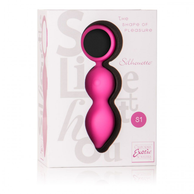 Розовый анальный вибромассажер Silhouette S1 - 9 см., California Exotic Novelties
