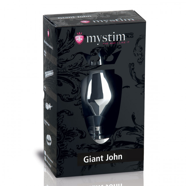 Анальный электростимулятор Giant John размера XXL - 16 см., MyStim