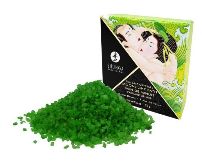 Соль для ванны Bath Salts Lotus Flower с ароматом цветков лотоса - 75 гр., Shunga