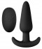 Чёрная анальная вибропробка с пультом ДУ Renegade Rumble Wireless Plug - 10 см., NS Novelties
