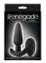 Чёрная анальная вибропробка с пультом ДУ Renegade Rumble Wireless Plug - 10 см., NS Novelties