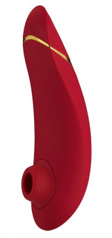 Красный бесконтактный клиторальный стимулятор Womanizer Premium, Womanizer