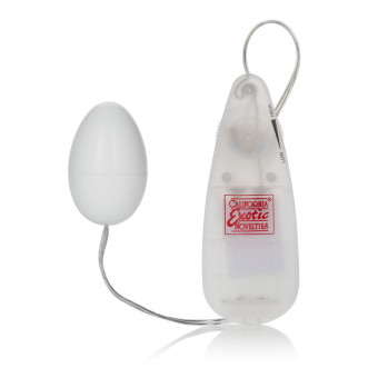 Круглое белое виброяйцо Pocket Exotics Vibrating Egg, California Exotic Novelties