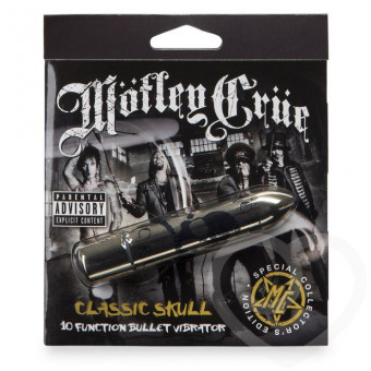 Золотистая вибропуля Motley Crue Classic Scull , Motley Crue
