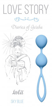 Голубые вагинальные шарики Diaries of a Geisha, Lola toys
