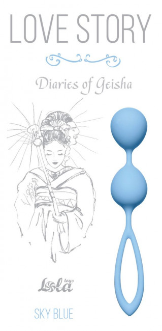 Голубые вагинальные шарики Diaries of a Geisha, Lola toys