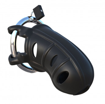 Черный замок верности Hardcore Silicone Cock Blocker, Pipedream