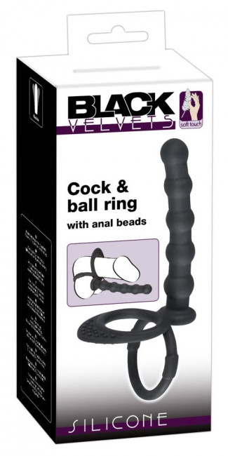 Насадка на пенис для двойного проникновения Cock & ball ring, Orion