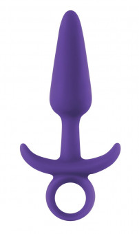 Фиолетовая анальная пробка с держателем INYA Prince Medium - 13 см., NS Novelties