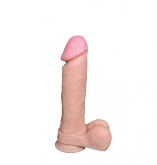 Телесный реалистичный фаллоимитатор, Bior toys