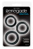 Набор из 3 чёрных эрекционных колец Renegade Diversity Rings Black, NS Novelties