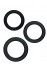 Набор из 3 чёрных эрекционных колец Renegade Diversity Rings Black, NS Novelties