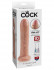 Телесный необрезанный фаллоимитатор на присоске 7" Uncut Cock - 19,1 см. , Pipedream