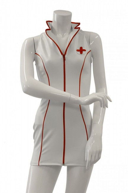 Платье медсестры с воротником-стойкой Datex Nurse Dress, Blush Novelties