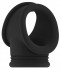 Черное эрекционное кольцо для пениса и мошонки No48 Cockring with Ball Strap Черное эрекционное кольцо для пениса и мошонки No48 Cockring with Ball Strap