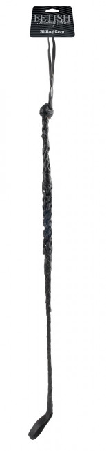 Чёрный стек с петлёй Riding Crop - 69 см., Pipedream
