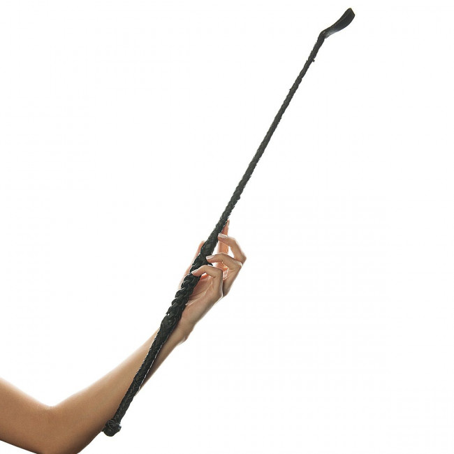 Чёрный стек с петлёй Riding Crop - 69 см., Pipedream