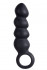 Чёрный анальный  фаллоимитатор BULBED INVADER с кольцом - 14 см., Dream Toys