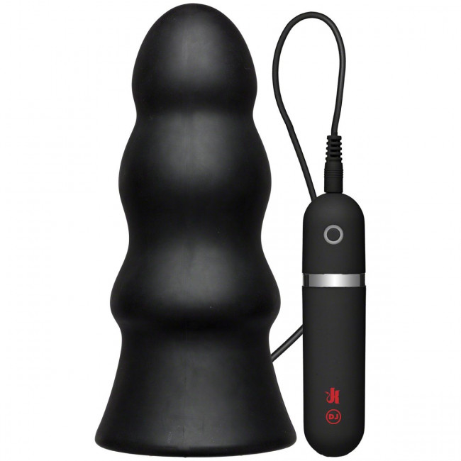 Анальная вибропробка Kink Vibrating Silicone Butt Plug Rippled 7.5" - 19 см., Doc Johnson Анальная вибропробка Kink Vibrating Silicone Butt Plug Rippled 7.5" - 19 см., Doc Johnson