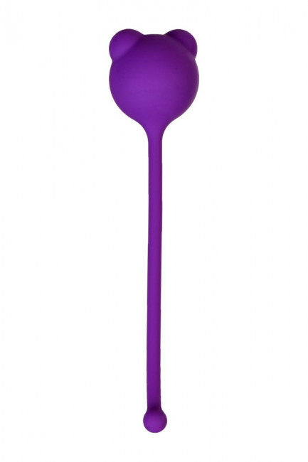 Фиолетовый силиконовый вагинальный шарик A-Toys с ушками, A-toys