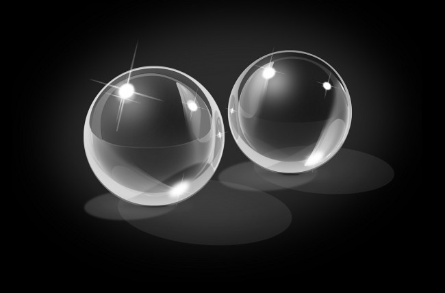 Вагинальные шарики из стекла Small Glass Ben-Wa, Pipedream