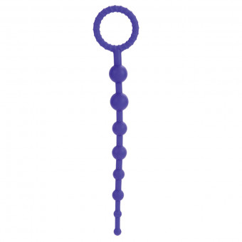 Фиолетовая силиконовая цепочка Booty Call X-10 Beads, California Exotic Novelties