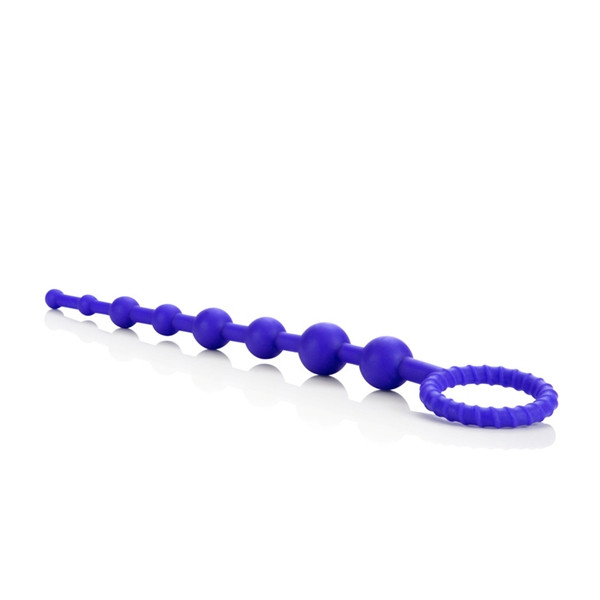 Фиолетовая силиконовая цепочка Booty Call X-10 Beads, California Exotic Novelties