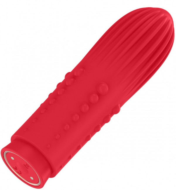 Красная вибропуля Turbo Rechargeable Bullet Lush - 9,8 см., Shots Media BV Красная вибропуля Turbo Rechargeable Bullet Lush - 9,8 см., Shots Media BV