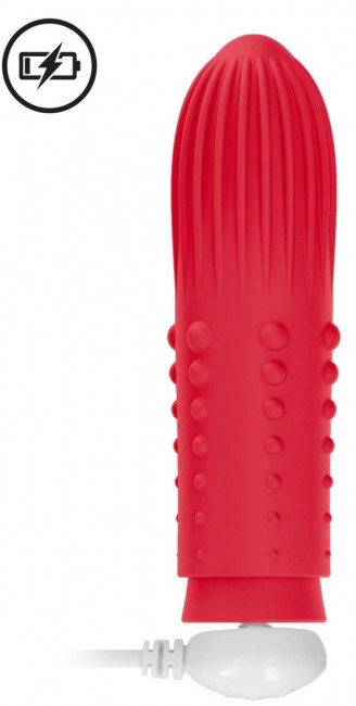 Красная вибропуля Turbo Rechargeable Bullet Lush - 9,8 см., Shots Media BV Красная вибропуля Turbo Rechargeable Bullet Lush - 9,8 см., Shots Media BV